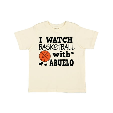 

Inktastic I Watch Basketball with Abuelo Gift Toddler Boy Girl T-Shirt