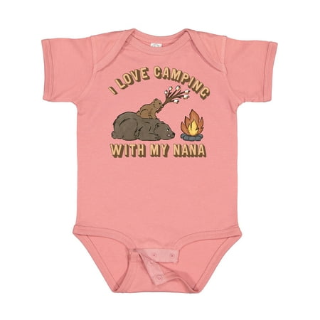 

Inktastic I Love Camping with My Nana Gift Baby Boy or Baby Girl Bodysuit