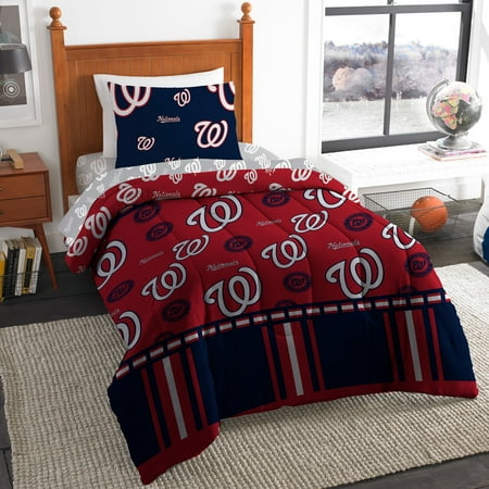 The Northwest Company Washington Nationals 4-Piece Twin Bed in a Bag Set