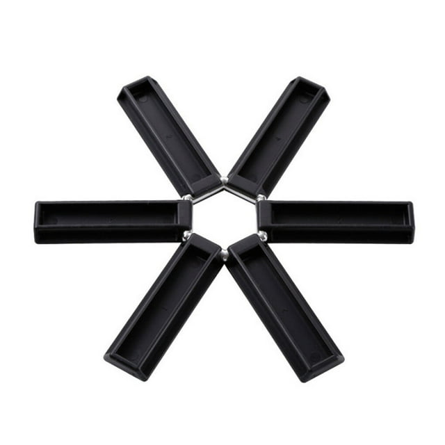 Injueey Soporte para cacerola de cocina con aislamiento térmico, tapete de antideslizante plegable ABS, almohadilla de plegable con Cocina y Comedor