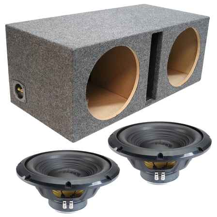 Alpine Universal Ported Dual 12" W12S4 Loaded Subwoofer Sub Box Enclosure 500W RMS 4 Ohm