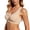 Beige, variant on Women's Wireless Push Up Bra Adjustable Seamless Comfort Wireless Bralettes Medium Support Workout Yoga Bra Grey, Size 46