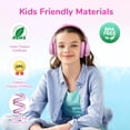 thumbnail image 4 of Auriculares EarFun K3 Kids con límite de volumen para colocar sobre las orejas, color rosa, 4 of 7