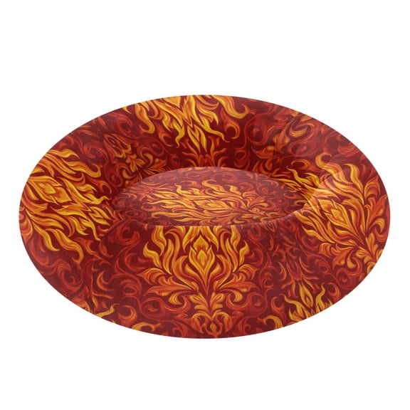 Pet Bed Pet Mat Cozy Removable & Washable Comfort For Cats And Dogs Ornate Flame Damask Print