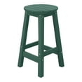 thumbnail image 2 of Costaelm Paradise 24" HDPE Round Outdoor Patio Counter Height Bar Stool, Dark Green, 2 of 8