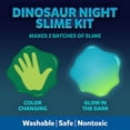 thumbnail image 3 of Elmer's Dinosaur Night Slime Kit, Color Changing and Glow in the Dark, Includes Liquid Glue and Slime Activator, 4 Count, 3 of 9