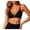 Black, variant on Women's Inbarely Triangle Bralette Plunge Unlined Seamless Bra No Underwire Comfortable Everyday