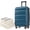 24inch Inky Blue, variant on LHSHID Hardshell ABS Luggage Set,24-Inch Checked Suitcase with Spinner Wheels,Lightweight Travel Luggage with 2 Packing Cubes for Men Women