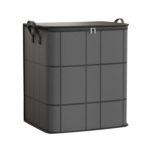 Bolsa organizadora de ropa de cama plegable para edredones, mantas y almohadas, con cierre de cremallera reforzado para la organización del armario del hogar.