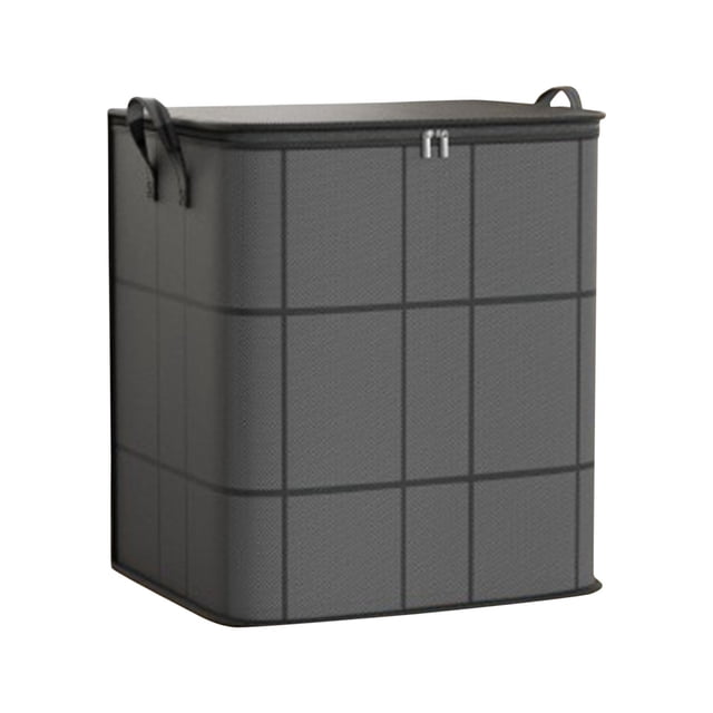 Extra-Large Foldable Bedding Organizer with Reinforced Handles and Zipper Closure for Comforters Blankets Pillows