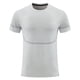 thumbnail image 1 of pstuiky Camisas de verano para hombre, de color sólido, transpirables, de malla elástica, ajustadas, cómodas, deportivas, informales, de manga corta y cuello redondo, 1 of 5