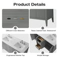 thumbnail image 2 of Vanity Art 60" Bathroom Vanity with Sink, Freestanding Storage Cabinet with Engineered Marble Top, Flip Down Tray, Drawer, and Shelve, 2 of 6