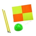 thumbnail image 3 of AMLESO Soccer Corner Flag Football Field Corner Flag Supplies Bright Colors Playing Field Equipment Training Sports Flag for Outdoor 1m pole green base, 3 of 10
