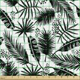 thumbnail image 2 of Abstract Fabric by the Yard, Monochrome Tropical Palm Leaves Banana Plant Areka Frond Pattern, Upholstery Fabric for Dining Chairs Home Decor Accents, Charcoal Grey and White by Ambesonne, 2 of 5