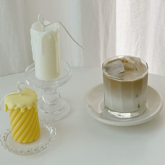 PENIKOKO Glass Plate for Home Use Transparent 1Pcs