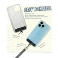 thumbnail image 4 of Smartish - Case Clinger - Universal Smartphone Case Detachable Crossbody Lanyard - Braided Chain Shoulder Neck Strap - Black-Silver, 4 of 6
