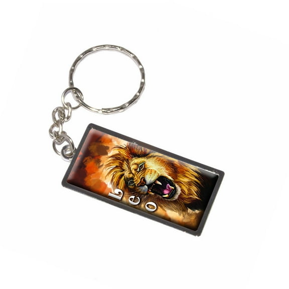 Leo Lion Zodiac - Astrological Sign Astrology Keychain