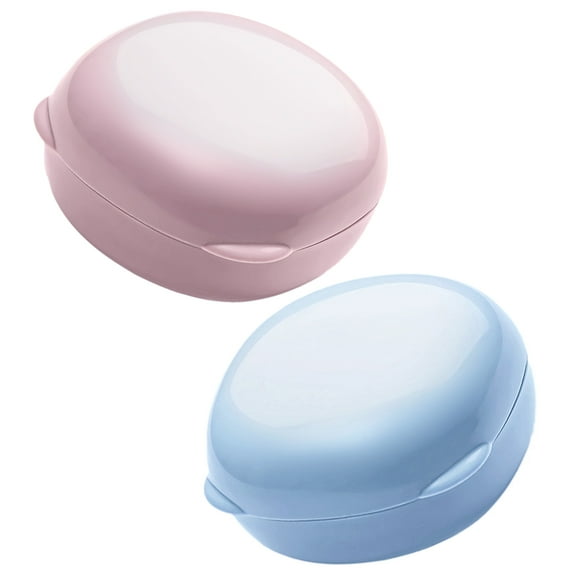 2 Pcs Soap Dish Container Case Holders and Boxes Travel