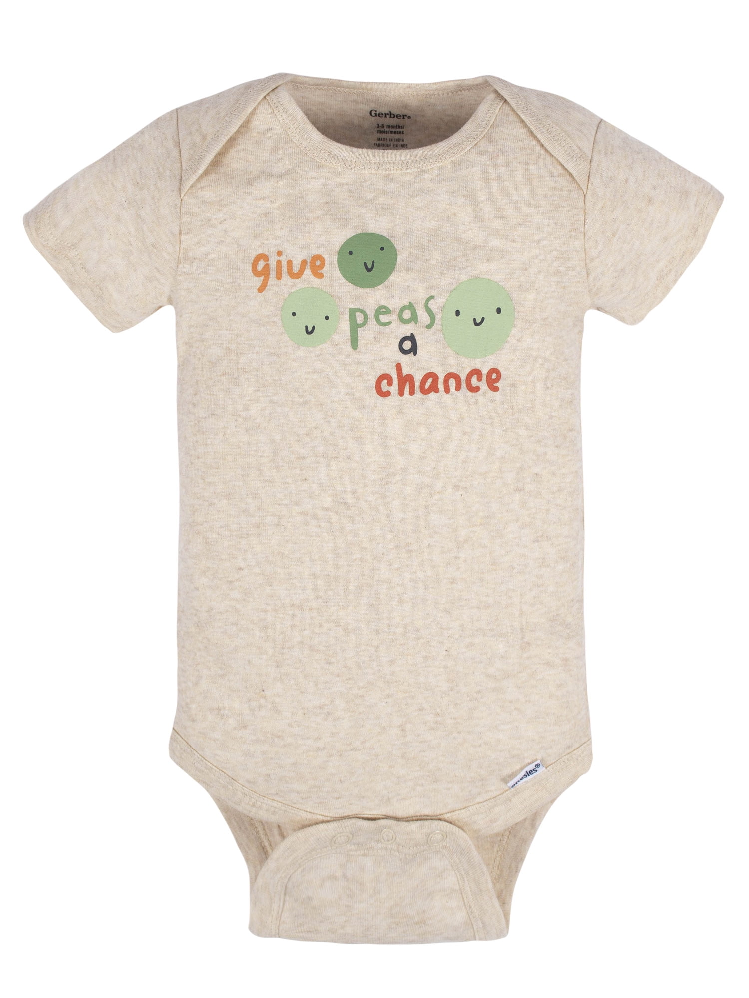 Gerber Baby Boy or Girl Gender Neutral Short Sleeves Onesies Bodysuits, 8-Pack (Newborn - 12 Months)