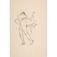 thumbnail image 2 of Félicien Rops 17x24 Gold Ornate Framed and Double Matted Museum Art Print Titled - Study of Two Figures, One Lunging at the Other (ca. 1870), 2 of 4