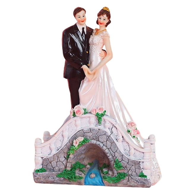 Yuarrent Decoración de tartas para novia, novio, casarse, estatuilla, herramienta de decoración de boda divertida, soporte, estatua, Type3 NO3