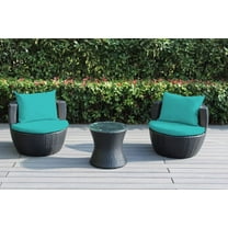 Ohana 3-Piece Outdoor Wicker Patio Furniture Conversation Set