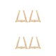 thumbnail image 2 of Minnieouse Pendientes de 2 piezas para mujer, patrón de nudo de bambú, elegancia Vintage occidental, joyería elegante, decoración para mujer, W72820 trapezoidal 2piezas, 2 of 6