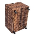 thumbnail image 5 of BirdRock Home Abaca Rolling Storage and Recycling Bin - Espresso, 5 of 7