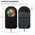 thumbnail image 7 of POLERO Watercolor Panda Flower Car Front Seat Mat Cushion, Waterproof Terry Cloth Seat Cover, Universal for SUVs, Trucks, Vans and Daily Use, 7 of 7
