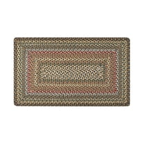 Home Indoor Decorative Jute C-051 Fir, Ivory Braided Rug , Rectangle 27" x 45"