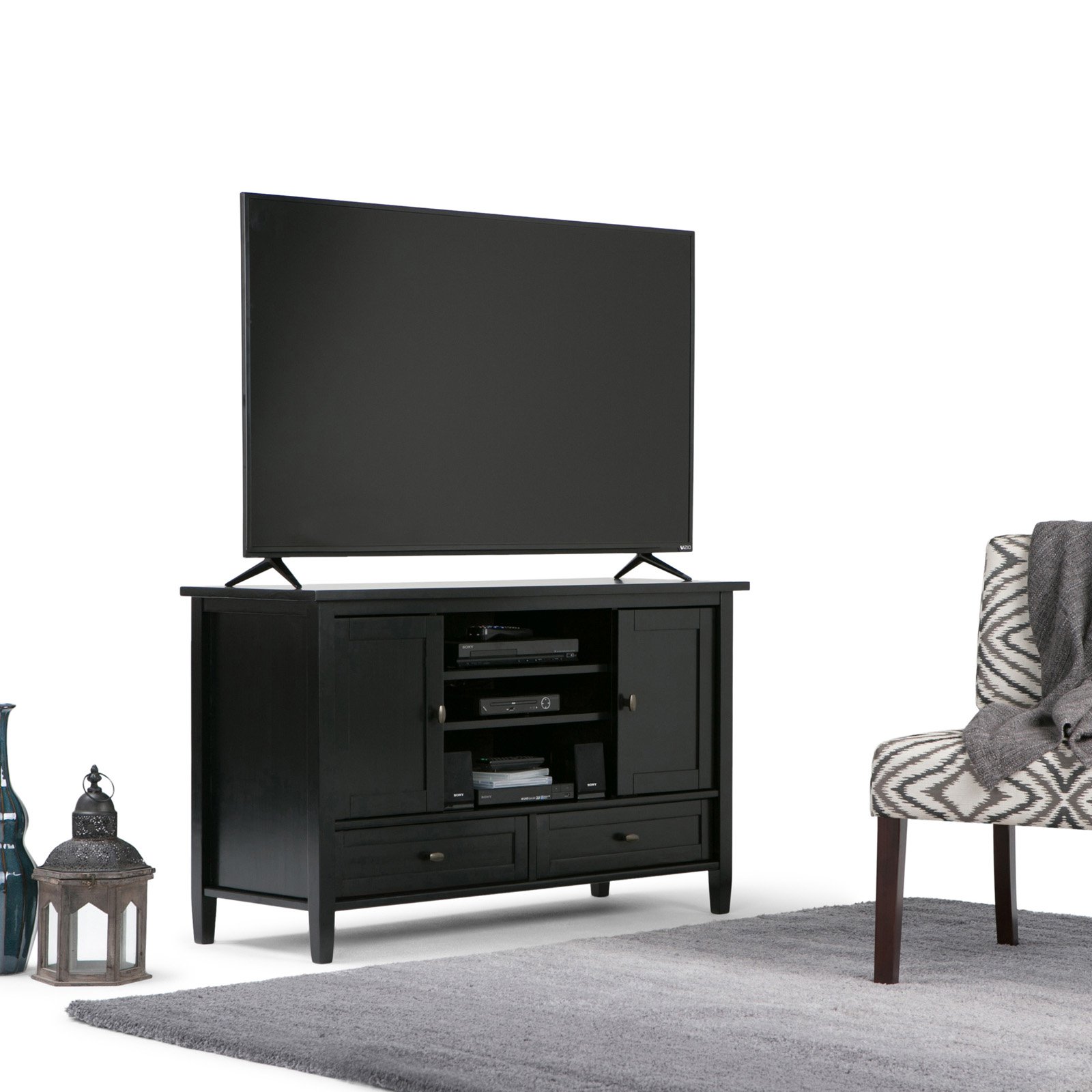 Simpli Home Warm Shaker TV Media Stand