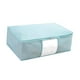 thumbnail image 4 of Contenedor de almacenamiento de ropa, bolsa de almacenamiento de edredón, organización plegada, organizador con cremallera, manta, caja cúbica para Azul XL, 4 of 8