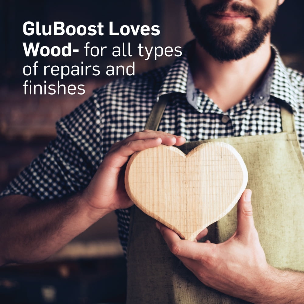 GluBoost Fill and Finish Pro Formula Clear Pore Filler (LT-1132-000) | Clear Filler for Pore Filling | Fast, Easy to Use Clear Coat Filler | Flexible Pore Filler, Finish, and Ding Repair Solution