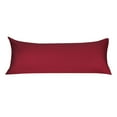 thumbnail image 1 of Zippered Body Pillow Case Cover Soft Microfiber Long Pillowcases Wine 20x72, 1 of 8