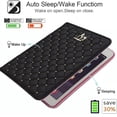 thumbnail image 2 of Crown Bling Diamond Case for iPad (A16) 11th / 10th Generation (2025/2022) PU Leather Smart Case Cover,Auto Wake/Sleep Folio Flip Stand Case, 2 of 6