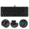 thumbnail image 1 of 87 Keys Mechanical Keyboard, Gaming Keyboard Computer Accessories Ergonomic Design Full Size  For Laptop For Desktop For Computer Black, 1 of 8