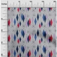 thumbnail image 1 of oneOone Georgette Viscose Navy Blue Fabric Diamond Geometric Sewing Craft Projects Fabric Prints By Yard 42 Inch Wide, 1 of 4