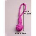thumbnail image 4 of 1pc Pink Ball-shaped Dog Toy With Seven Loops For Teeth Cleaning, Entertainment And Chewing, Suitable For Everyday Use, 4 of 4