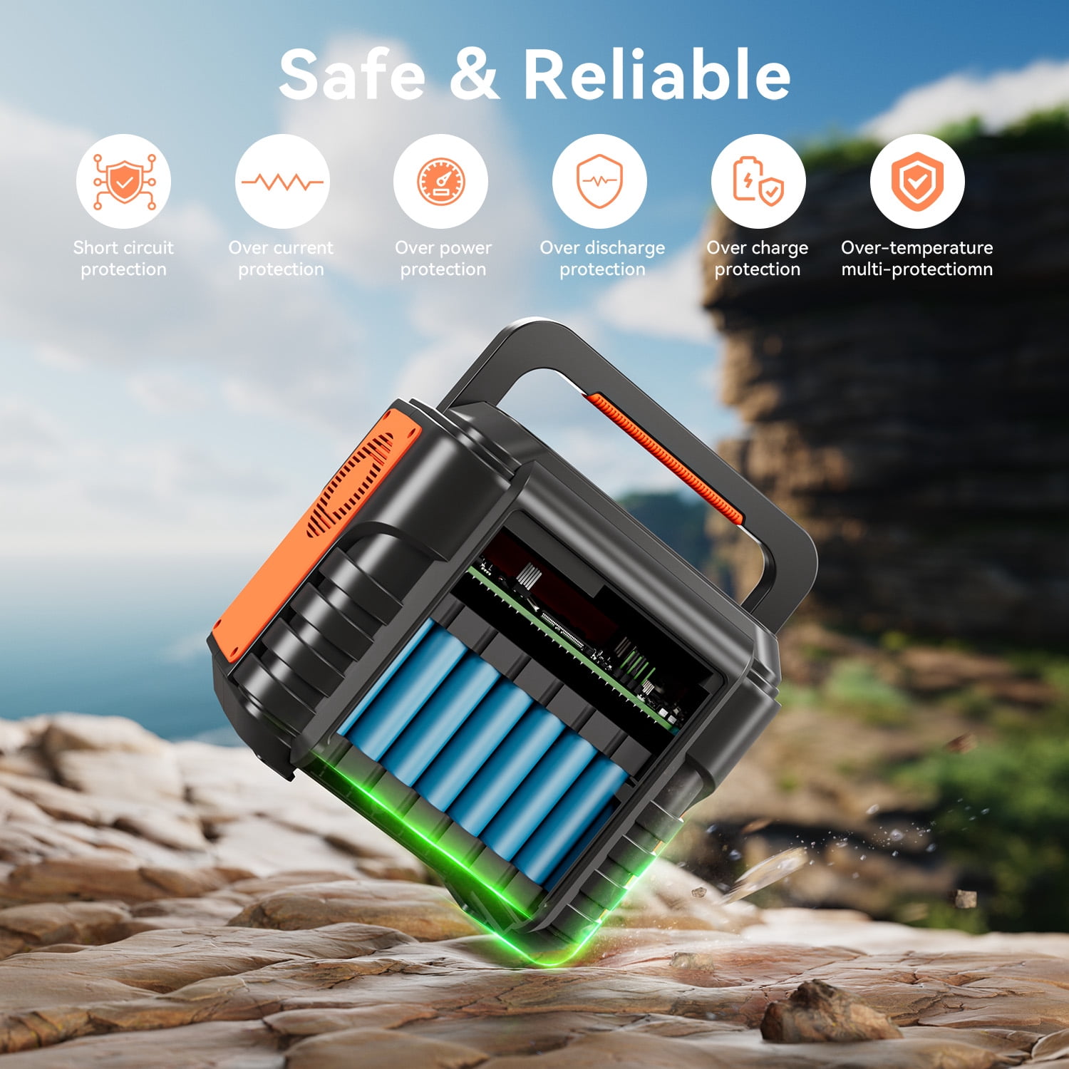 PryMAX Portable Power Station 300W, 296Wh Home Backup Battery AC Outlet, Solar Generator for Outdoors Camping Travel Hunting Emergency