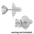 thumbnail image 3 of Universal EZback Earring Backs Soft Clear Silicone and Sterling Silver Large 1 Pair, 3 of 6