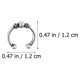 thumbnail image 2 of YSNOOWE 15Ud Accesorios Para El Anillos Trenzados De Aleación Para, 2 of 8