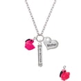 thumbnail image 2 of Delight Jewelry Resin Hot Pink Flamingo Always My Mother Bar Zoe Necklace, 2 of 4