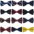 thumbnail image 4 of VONKY Cravate Formelle à Motif Coloré pour Hommes Adulte Homme Affaires Réunion Mariage Fil Polyester Nœud Papillon, 4 of 9