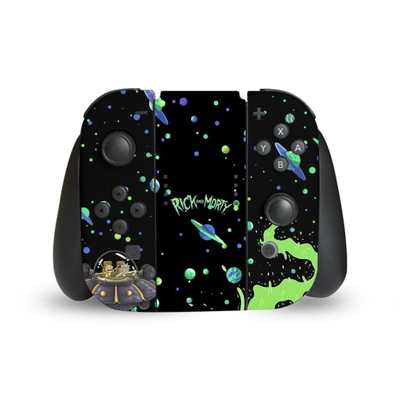 Head Case Designs Officially Licensed Rick And Morty Graphics The Space Cruiser Vinyl Sticker Skin Decal Cover Compatible with Nintendo Switch Joy Controller