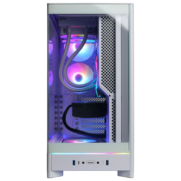 【bluePC】i7-14700F RTX5070ti iBUYPOWER Slate 9 White Gaming PC Desktop - Intel Core i7