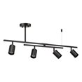 thumbnail image 1 of West 4-Light Track Lighting, Matte Black, Center Swivel Bar, 1 of 6