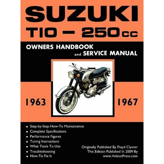 Suzuki T10 1963-1967 Factory Workshop Manual (Paperback)