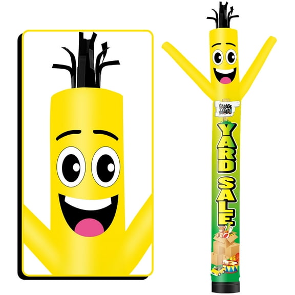 Yard Sale Inflatable Tube Man Wacky Wavy Dancing Guy for Outdoor Decoration Advertising Business Promotion - Yellow (Blower Not Included)