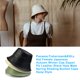 thumbnail image 5 of Qarigey Sombrero de cuero para hombre y mujer, gorra de ocio para pesca, protección para exteriores, tocado, ropa de vestir Unisex, tocado, Protector de Sombreros Beige Qarigey AP013259-04, 5 of 6