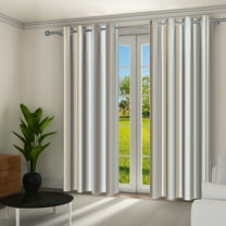 Aofoto Bedroom Blackout Curtains , Insulation Striped Window Curtains Living Room Curtains 2 Panel , 42"W x 96"L